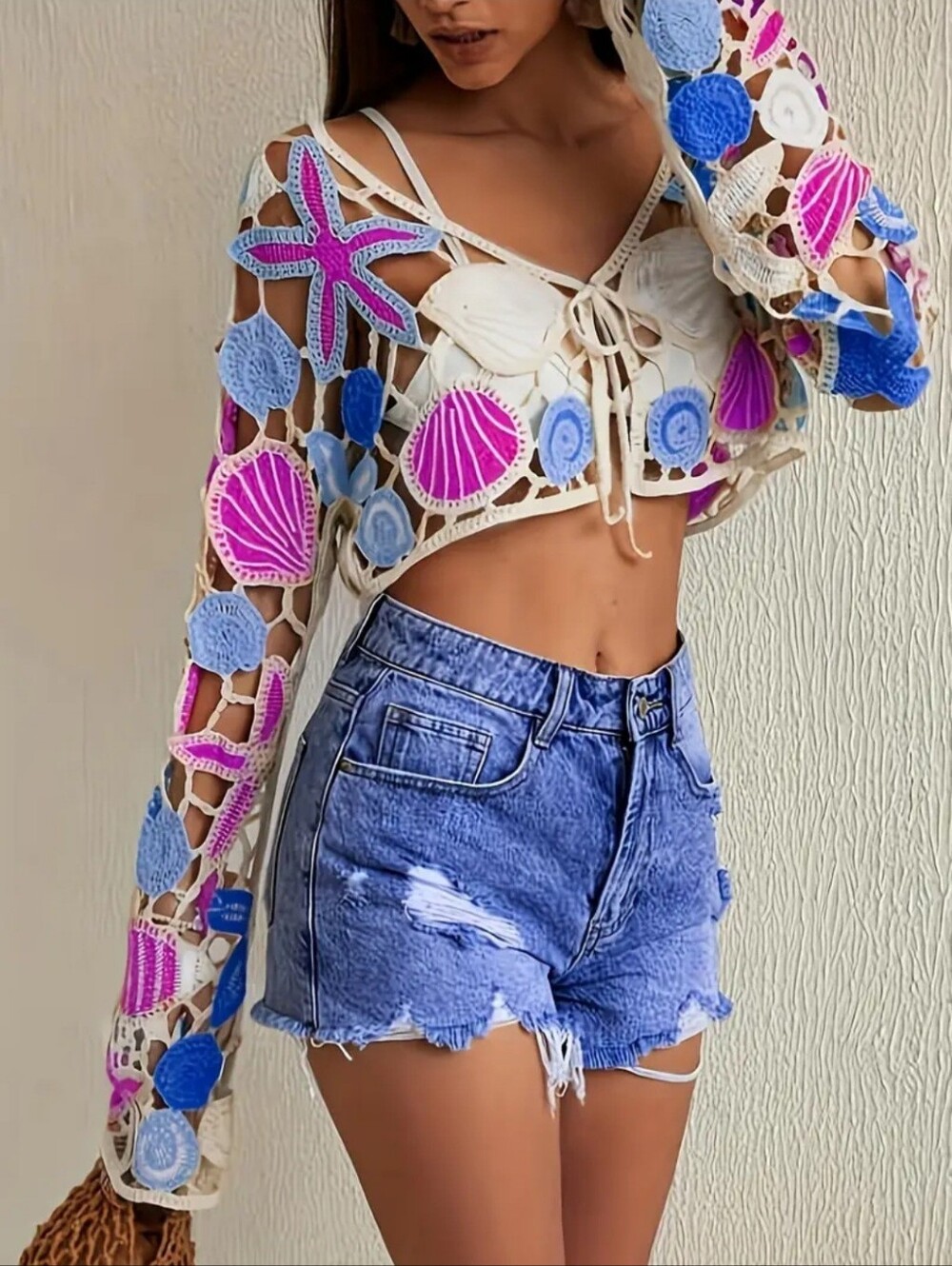 New Crochet Cover Top Size M/L